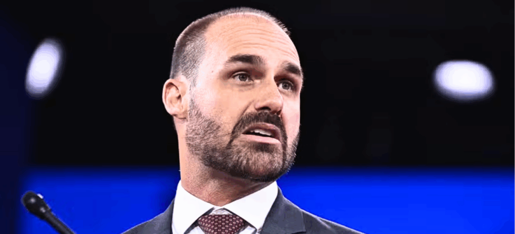 Eduardo Bolsonaro diz trabalhar contra missão do Senado nos EUA e defende pressão por anistia