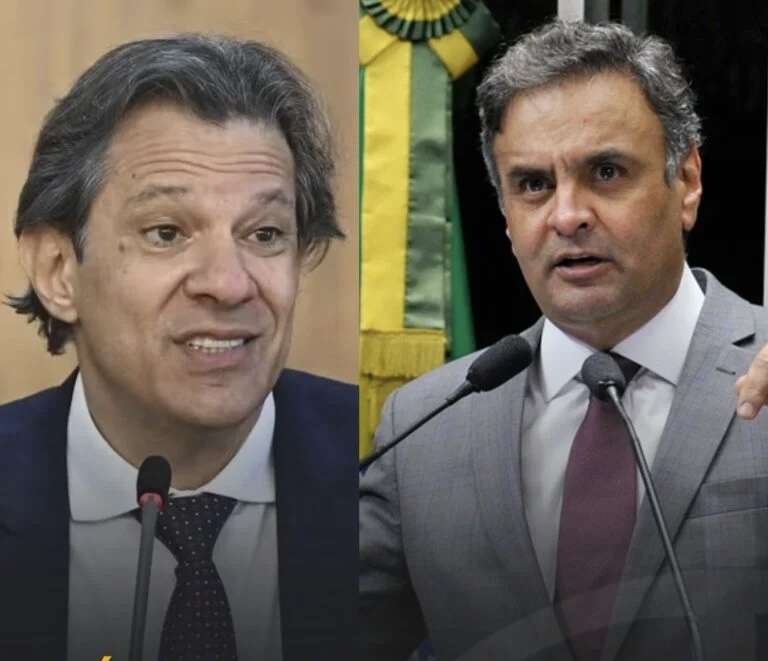 Aécio rebate Haddad e diz que PSDB nunca apoiou nem apoiará Lula