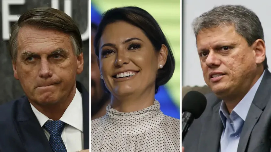 Bolsonaro avalia lançar Michelle à Presidência caso Tarcísio decida disputar reeleição em São Paulo