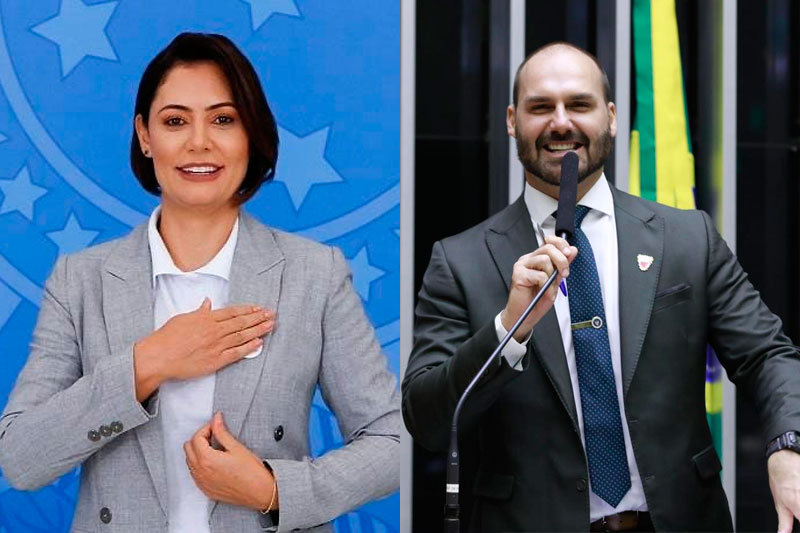 Eduardo Bolsonaro descarta abrir mão da candidatura à Presidência em favor de Michelle