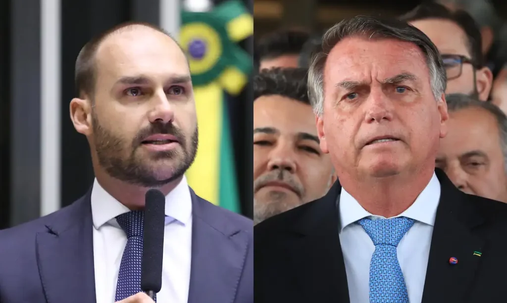 Bolsonaro e Eduardo vivem mês decisivo sob ofensiva do STF