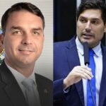 Flávio Bolsonaro (PL) e Luciano Vieira (PSDB) comemoram fim da Magnitsky a Alexandre de Moraes