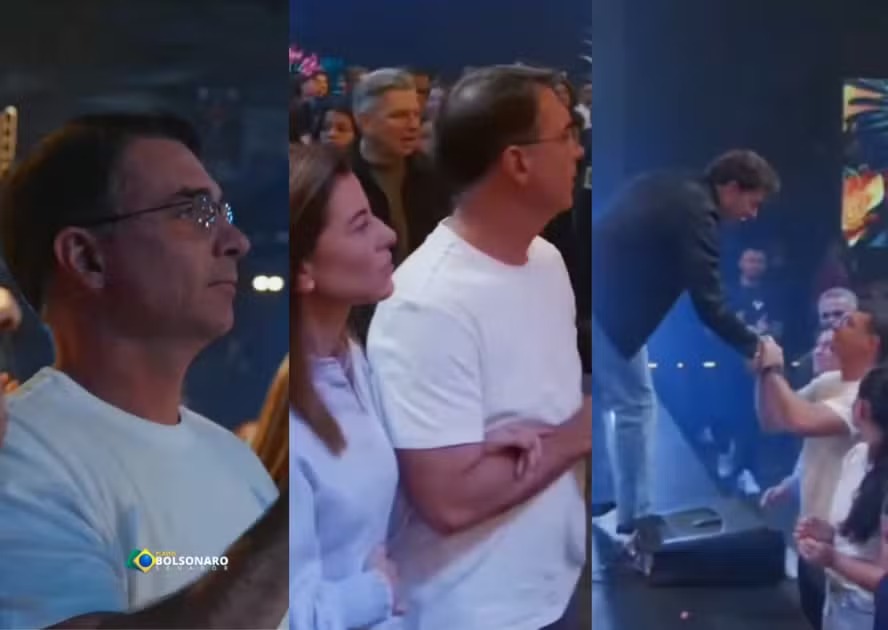 Flávio Bolsonaro vai a culto de André Valadão nos EUA para “se reconciliar com Deus”