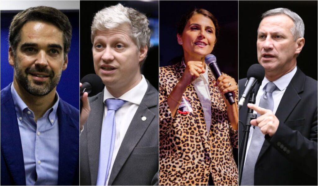 Senado no RS tem empate quádruplo entre Eduardo Leite, Manuela, Van Hatten e Sanderson