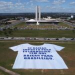 Manifestação em Brasília defende ‘taxa das blusinhas’
