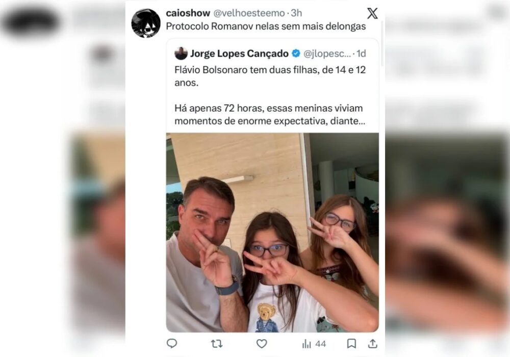 Intelbras demite funcionário após publicação que sugeria execução das filhas de Flávio Bolsonaro